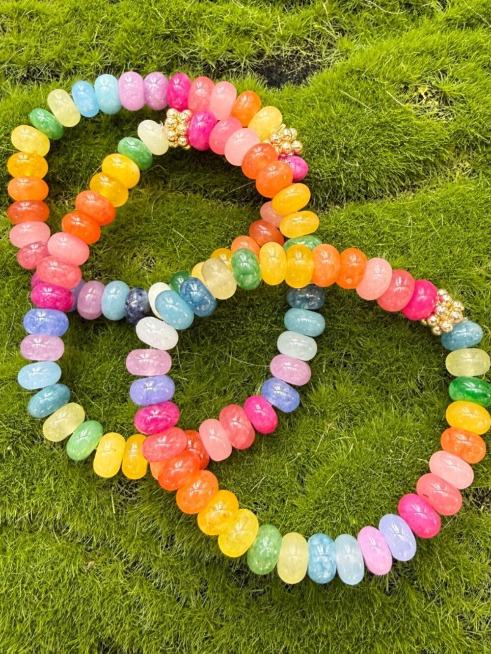 Rainbow Stretch Gemstone Bracelets
